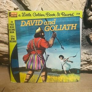 David And Goliath 24 Page Read-Along Book & Record 33-1/3 RPM